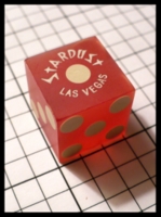 Dice : Dice - Casino Dice - Stardust Las Vegas Red Frosted with White Logo - SK Collection buy Nov 2010